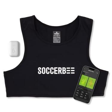 Imagem de SOCCERBEE - BEE LITE 2 - Rastreador GPS esportivo e colete para esportes ao ar livre | Teste de 30 dias incluído e assinatura necessária | Equipamento de treinamento de futebol | Rastreador de