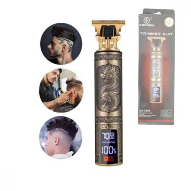Imagem de Máquina De Cortar Cabelo Barba Profissional Com Display Digital Kapbom