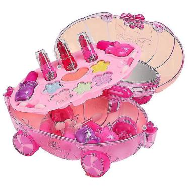 Imagem de Kit de maquiagem infantil para meninas, verdadeiro conjunto