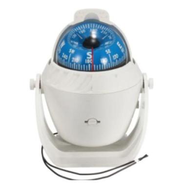 Imagem de Bússola Branca Em Abs 114 X 96 X 135Mm Com Iluminação - Ritchie