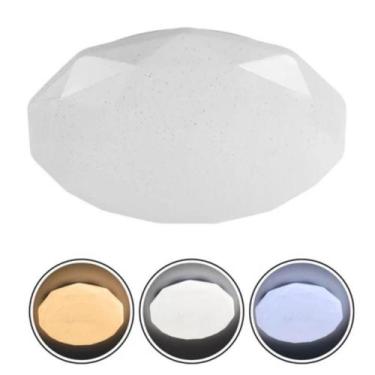 Imagem de Luminaria Plafon Diament Leitoso Efeito Estrelado 14W - Bernutty