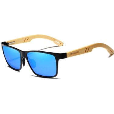 Imagem de Óculos De Sol Kingseven Retro Hastes De Madeira Uv400 H5507