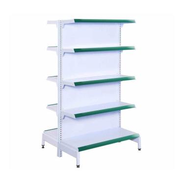 Imagem de Gôndola Prateleira Supermercado 5 Níveis 40x30 New Plus 1,70 Central Inicial Verde Sa Gôndolas