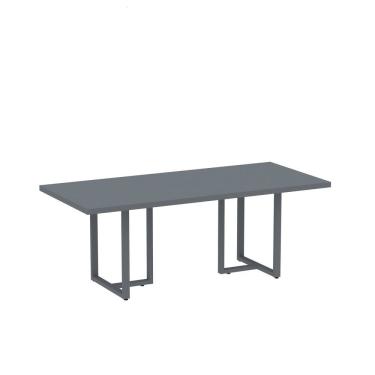 Imagem de Mesa Para Reunião Industrial 200cmx90cm Pe40 Pandin Móveis Grafito