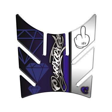 Imagem de Protetor Tanque Moto Yamaha Crosser Lander Xtz 250 Azul Cor Azul