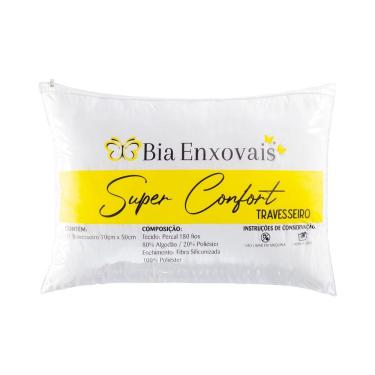 Imagem de Travesseiro Confort Percal 180 Fios Fibra Siliconizada 70cm X 50cm - 1 Unidade