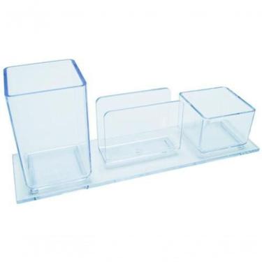 Imagem de Porta Lapis Clips E Lembrete Acrimet 940 Cristal