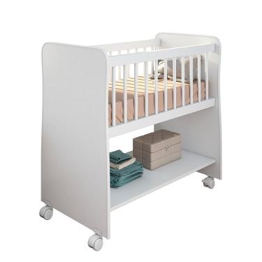 Imagem de Mini Berço Rubi Branco - Peternella Móveis Branco