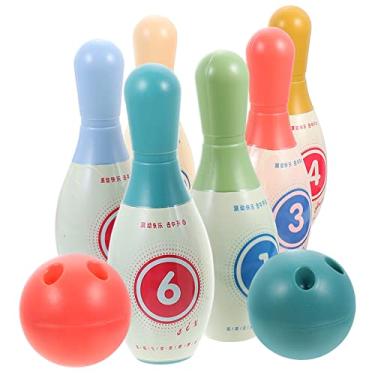Imagem de KESYOO 1Conjunto Boliche Brinquedo de Esportes Menino com Coloridos e Bolas Atividade Perfeita Festas Família