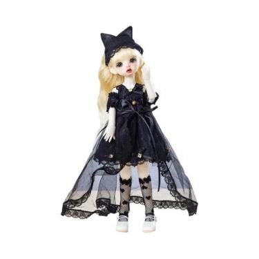 Imagem de Conjunto De Roupas De Boneca Bjd De 30cm, Vestido De Menina, Maquiagem