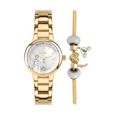 Imagem de Relógio Condor Feminino Ref: Co2035nmw/k4k Dourado Cinderela + Semijoia