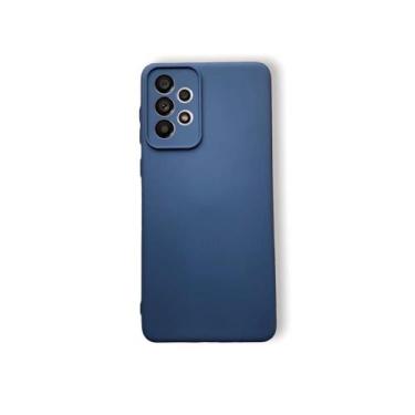 Imagem de Capa Case Aveludada Samsung A01 ao a14, A10S, AZUL ESCURA