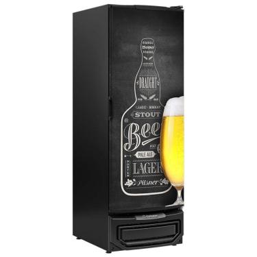 Imagem de Cervejeira Vertical Com Porta Cega 572 Litros Gcb57bin Gelopar Refrigerador Preto Bivolt
