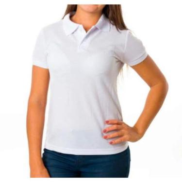 Imagem de Blusa feminina gola polo manga curta tecido piquet moda blogueira - Fi