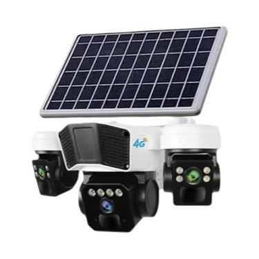 Imagem de Câmera De Segurança Externa Sem Fio 4G Movida a Energia Solar Hongnaer