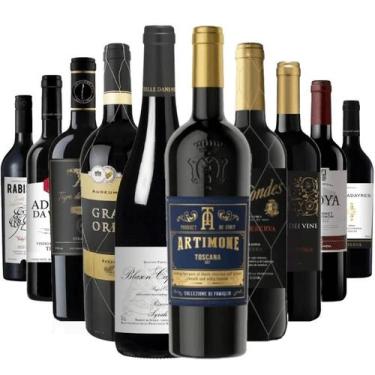 Imagem de Kit Vinhos Tintos Premium com 10 garrafas - Kit Divvino