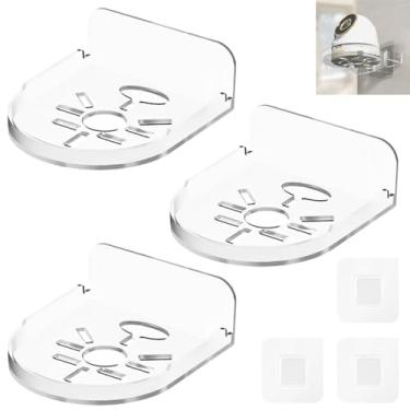 Imagem de Pacote com 3 prateleiras pequenas, suporte de parede para câmera de segurança, suporte de monitor de bebê, suporte de segurança de rotação de 360°, câmera não incluída