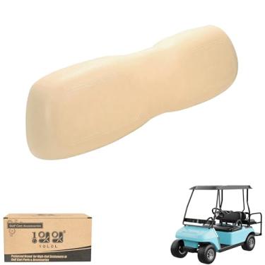 Imagem de 10L0L Conjunto de assento dianteiro traseiro para carrinho de golfe Club Car DS 2000.5-up, almofadas de substituição estilo fábrica, lustre (bege)