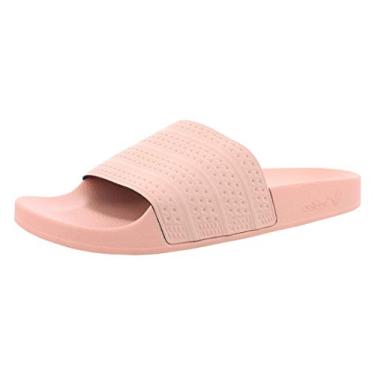 Imagem de adidas Sandália feminina Adilette Slide, Coral Haze/coral Haze/coral Haze, 4