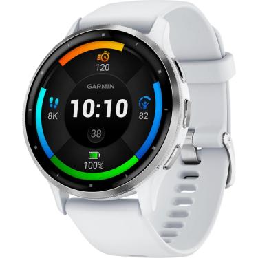 Imagem de Garmin - Venu 3 GPS Smartwatch 45 mm Polímero reforçado com fibra - Aço inoxidável e Whitestone-010-02784-00