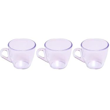 Imagem de Kit 6 Xicaras de Café em Acrílico Cristal