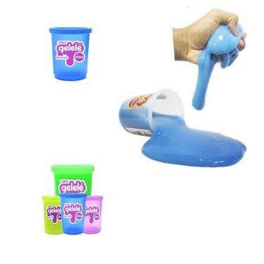 Imagem de Geleca Mágica Slime Colorida Brilha No Escuro Squish Puxa - Brinquedos
