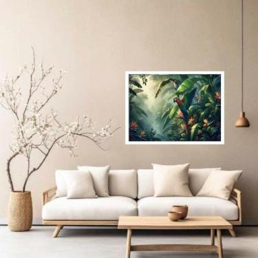 Imagem de Quadro Decorativo Tropical Araras - 50x70cm - Quadros On-line, Moldura