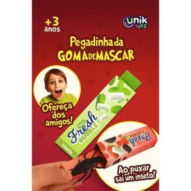 Imagem de Pegadinha Goma De Mascar Susto Puxa Barata Chiclete Brinquedo Falso In