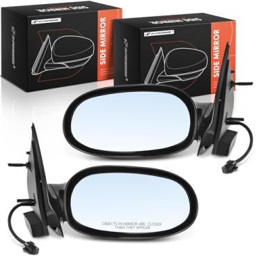 Imagem de A-Premium Par (2) espelhos retrovisores elétricos do lado do motorista e do passageiro - Compatível com Saturn L200 2003, L300 2003-2005, LW200 2003, LW300 2003 - Espelho retrovisor externo preto não