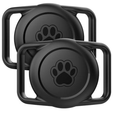 Imagem de Citymore Pacote com 2 suportes para coleira AirTag, IPX8 à prova d'água para air Tags, 2 unidades, acessórios para rastreador GPS da Apple, compatível com Apple AirTags, serve em coleira de 3 cm de