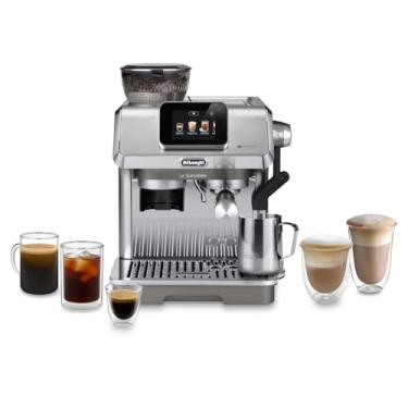 Imagem de De'Longhi La Specialista - Máquina de café expresso tátil com moedor e batedor de leite, cafeteira fria e gelada, moedor de rebarbas, 10 predefinições para bebidas, grão a caneca