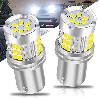 Imagem de Sidaqi 2 pçs 1156 BAU15S PY21W lâmpadas de LED, extremamente brilhantes 30SMD 3020 800LM 12-24V para luz de freio LED carro backup luz traseira traseira parada reversa lâmpadas-vermelho