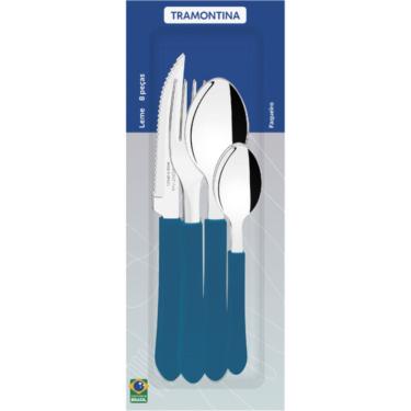 Imagem de Faqueiro Tramontina 8 Peças Leme Azul