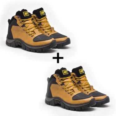 Imagem de Kit 2 Bota Masculina Adv Cano Medio - Leddred'S, Caramelo, Caramelo, 4