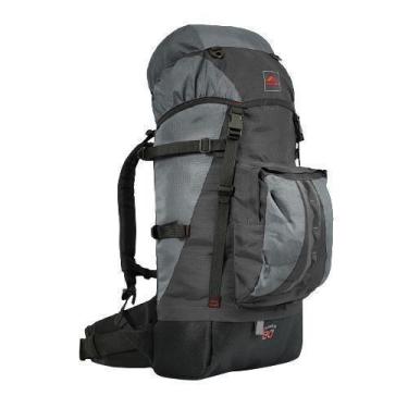 Imagem de 0060 - Mochila Crampon 60 - Preto Com Cinza - Trilhas & Rumos