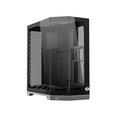 Imagem de Gabinete Gamer Redragon Edge Preto Sem Fans CA-608B
