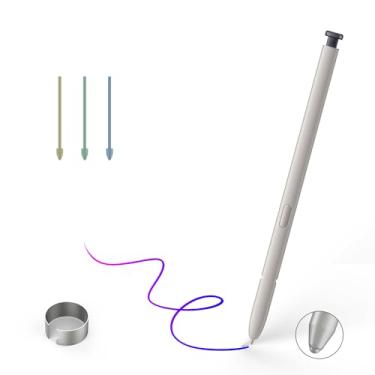 Imagem de Caneta de reposição S25 Ultra S para Samsung Galaxy S25 Ultra S, S25 Ultra Stylus para Samsung Galaxy S25 Ultra 5G, versão dos EUA, EJ-PS938BBEGUJ, 3 pontas + 1 clipe (preto)