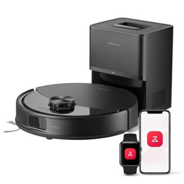 Imagem de Robô aspirador e esfregão roborock Q10 X5+, esvaziamento automático, limpeza sem o uso das mãos por até 7 semanas, sucção de 10.000Pa, prevenção de obstáculos, navegação LiDAR, zonas proibidas, preto