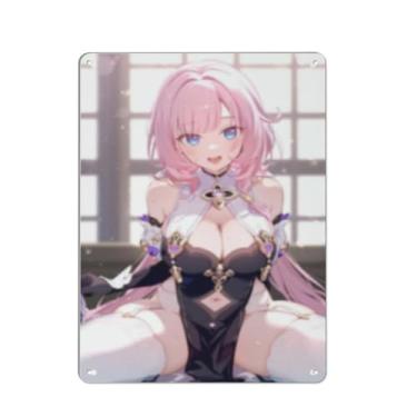 Imagem de Anime Sexy Bikini Hot Girl Pinup Girl Metal Tin Sign Wall Art Poster Decor for Home Bar Club Bedroom Bathroom Man Cave Otaku 30,5 x 40,6 cm, AN074