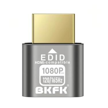 Imagem de Plugue fictício hdmi 4K - adaptador de exibição para HDMI, janela virtual Luna Display para emulador doméstico - Dummy, displayport Headless dummie dongle1080P 120Hz (1920X1080@120/165HZ-HDR-1P)