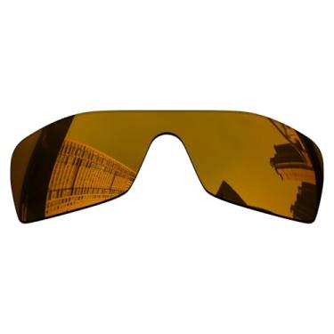 Imagem de Acefrog Lentes de reposição polarizadas de 1,5 mm para óculos de sol Oakley Batwolf OO9101, material atualizado, resistente a impactos - Bronze dourado polarizado espelhado - 1,5 mm