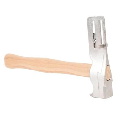 Imagem de Luqeeg Machado Magnético para Telhados de 17 Oz, Machado com Martelo Integrado com Garra para Pregos, Cortador de Telhados e Medidor Deslizante para Reparar Telhas e Cravar Pregos