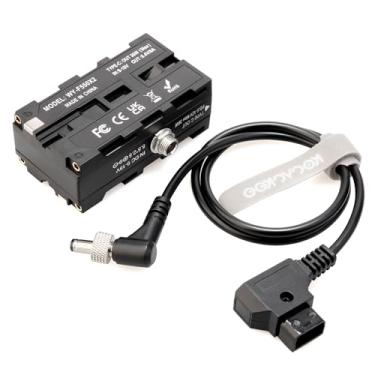 Imagem de KOCACKOO Adaptador de alimentação de bateria D-Tap para dupla face NP-F550/970/570/770, compatível com luz LED, Feelworld, monitor Atomos Ninja/Shinobi, transmissão de vídeo sem fio Hollyland (versão