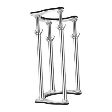 Imagem de Ｂｅｓｇａ Suporte de pia de cozinha e banheiro embutido, acessório de montagem simples e resistente para pias de fazenda, peças de reposição com 4 hastes de aço, 47cm a 57cm