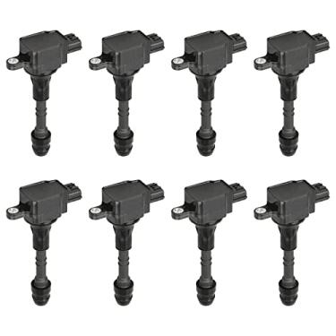 Imagem de DRIVESTAR Pacote com 8 bobinas de ignição UF510 compatível com Nissan Armada 2005-2007 Pathfinder 2004-2007 Titan 2004-2007 Infiniti Qx56 5.6L V8 Substituição com C1483 5C1482 C719 2222 448-7 S015