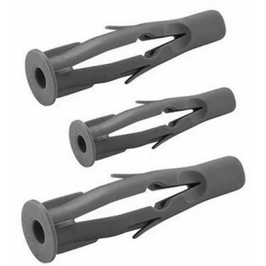 Imagem de Bucha 6mm Tijolo Bloco Parede Oca C/ Aba Com 500 Unidades - iV Plasti