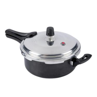 Imagem de Panela De Pressão Fechamento Externo 3L Fast Preto Nacional - Aluminio