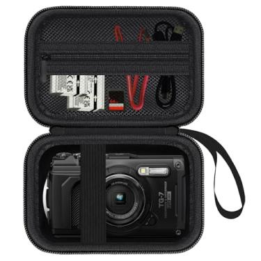 Imagem de HESPLUS Capa para câmera digital à prova d'água Olympus Tough TG-7/OM System TG-6/TG-5/TG-4 - preta (somente caso)