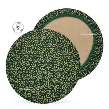 Imagem de 01 Capa de Sousplat Flor Estrelar Verde Natal - 35 cm - Várias Cores e