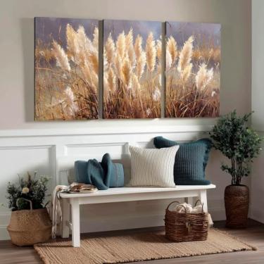 Imagem de Kit 3 Quadros Decorativos Canvas, Arte Para Quarto, Sala, Corredor, 40x50cm